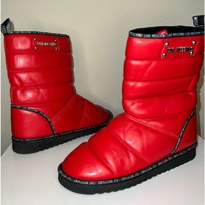 Love Moschino Puffer Boots Red Color Size  Euro 37
